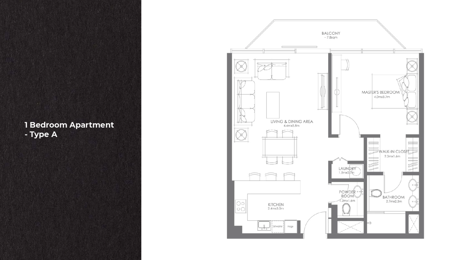 1 BR - Type A